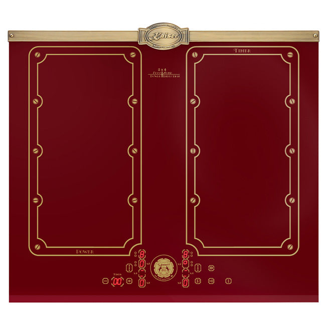 Empire 60cm Induction Hob & Cooker Hood Bundle (Bordeaux Red)