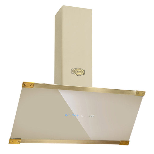 Art Deco 45cm Electric Oven & 90cm Cooker Hood (Ivory)