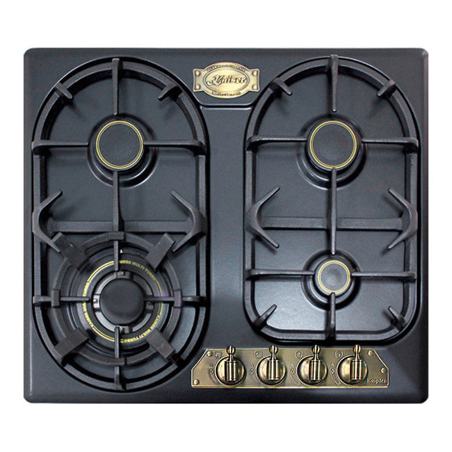 Empire Gas Oven & 4 Burner Gas Hob Black Bundle