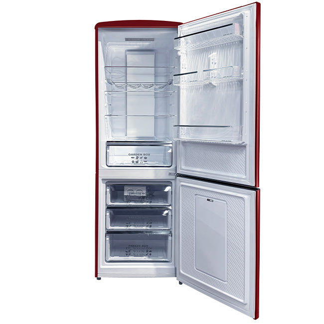 Empire Slim 60cm Fridge Freezer (Bordeaux Red)