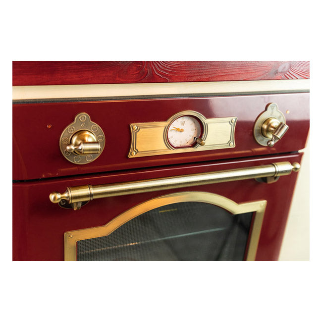 Empire 60cm Electric Oven & 900W Microwave (Bordeaux Red)