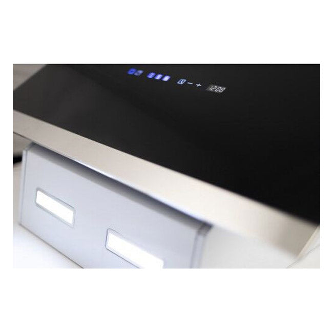 Grand Chef Gas Oven & 80cm Pro Cooker Hood (Black)