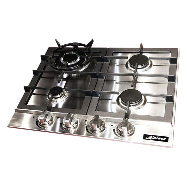 Grand Chef Gas Oven & 4 Burner Gas Hob Bundle (Stainless Steel)