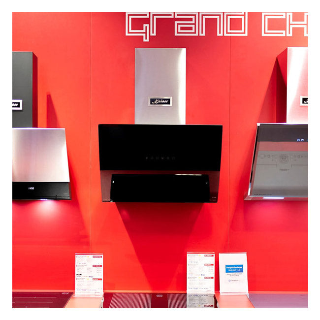 Grand Chef Gas Oven & 60cm Pro Touch Cooker Hood (Black)