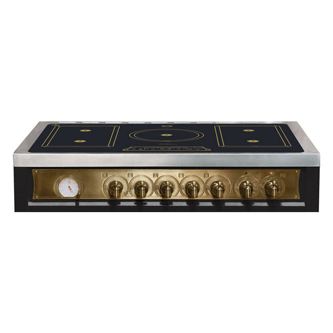 Empire Induction Range Cooker & 90cm Cooker Hood Bundle (Black)