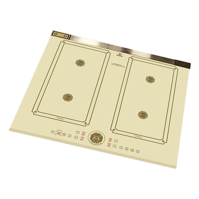 Art Deco Electric Oven & Induction Hob Bundle (Ivory)