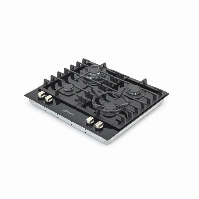 Grand Chef Gas Oven & 4 Burner Gas Hob Black Bundle