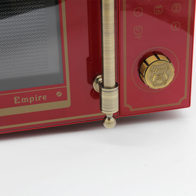 Empire 60cm Electric Oven & 900W Microwave (Bordeaux Red)