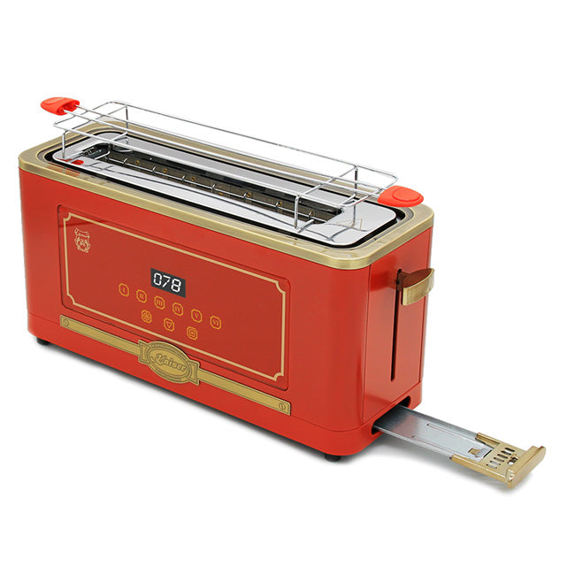 Empire Espresso Coffee Machine & Toaster Bundle (Bordeaux Red)