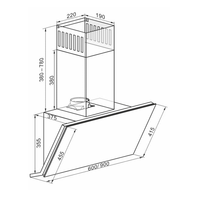Avantgarde Pro Induction Range Cooker & 90cm Cooker Hood (Stainless Steel)