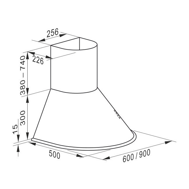 Empire 60cm Induction Hob & Belle Epoque Cooker Hood Bundle (Black)