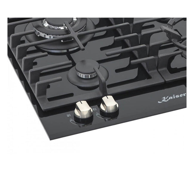 Grand Chef Gas Oven & 4 Burner Gas Hob Black Bundle