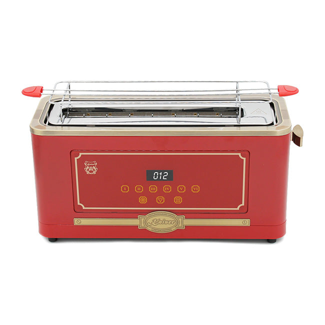 Empire Espresso Coffee Machine & Toaster Bundle (Bordeaux Red)