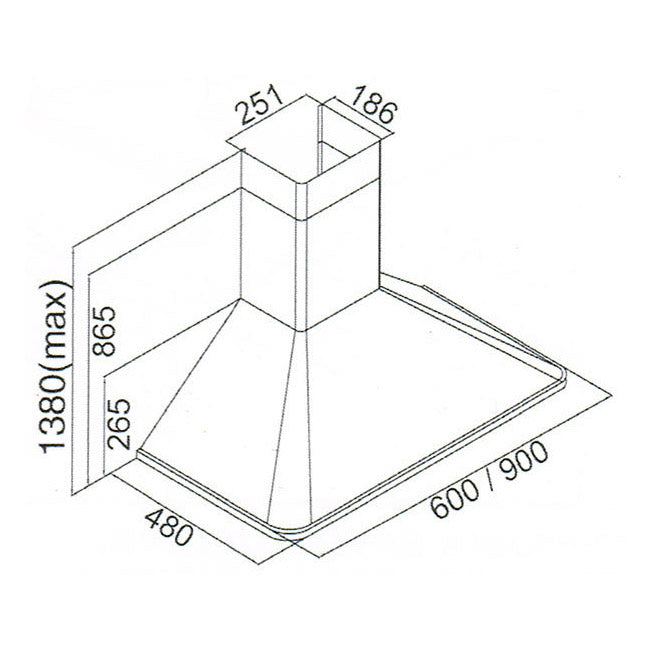 Empire 60cm Induction Hob & Cooker Hood Bundle (Bordeaux Red)