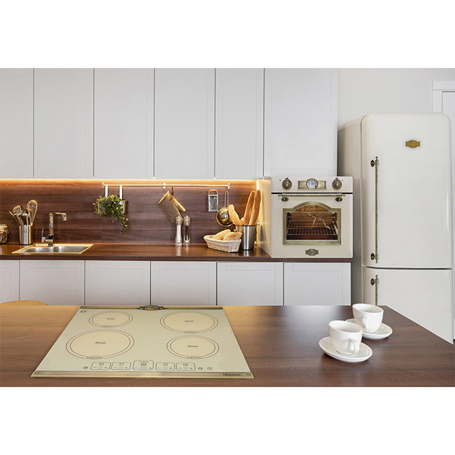 Empire Slim 60cm Fridge Freezer (Bordeaux Red)