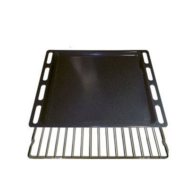 Grand Chef Gas Oven & 4 Burner Gas Hob Black Bundle