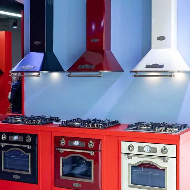 Empire 60cm Induction Hob & Cooker Hood Bundle (Bordeaux Red)
