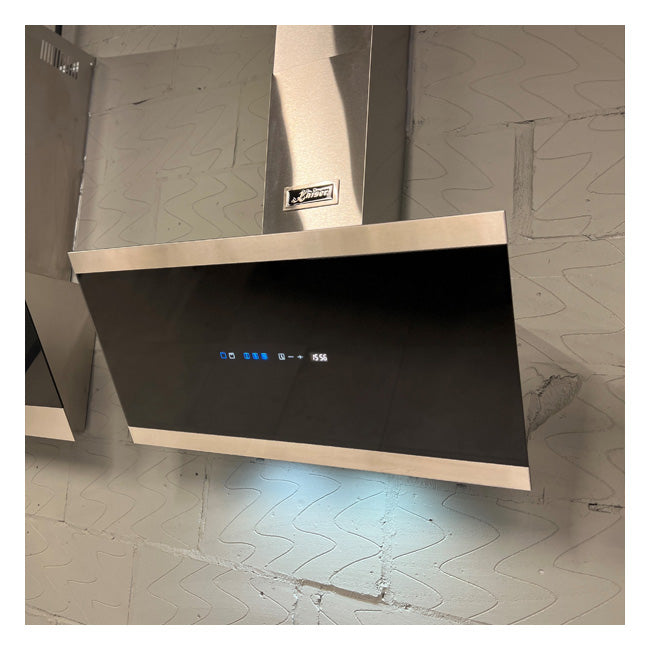 Grand Chef Gas Oven & 80cm Pro Cooker Hood (Black)