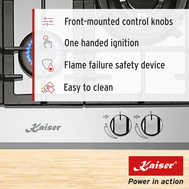 Grand Chef Gas Oven & 4 Burner Gas Hob Bundle (White)