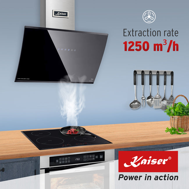 Grand Chef Gas Oven & 60cm Pro Touch Cooker Hood (Black)