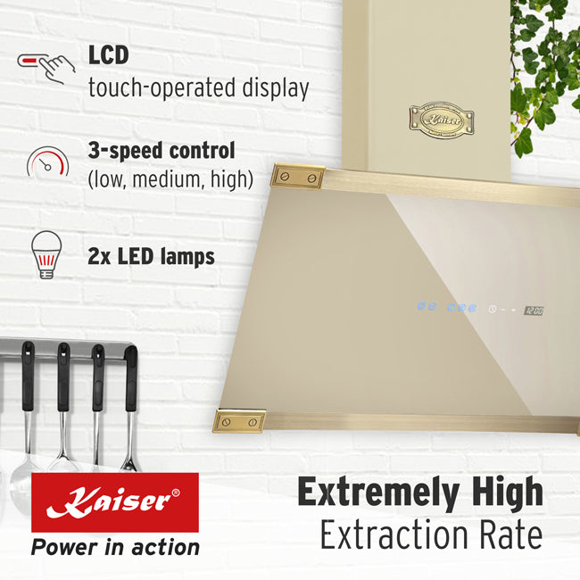 Art Deco Electric Oven & 60cm Cooker Hood Bundle (Ivory)