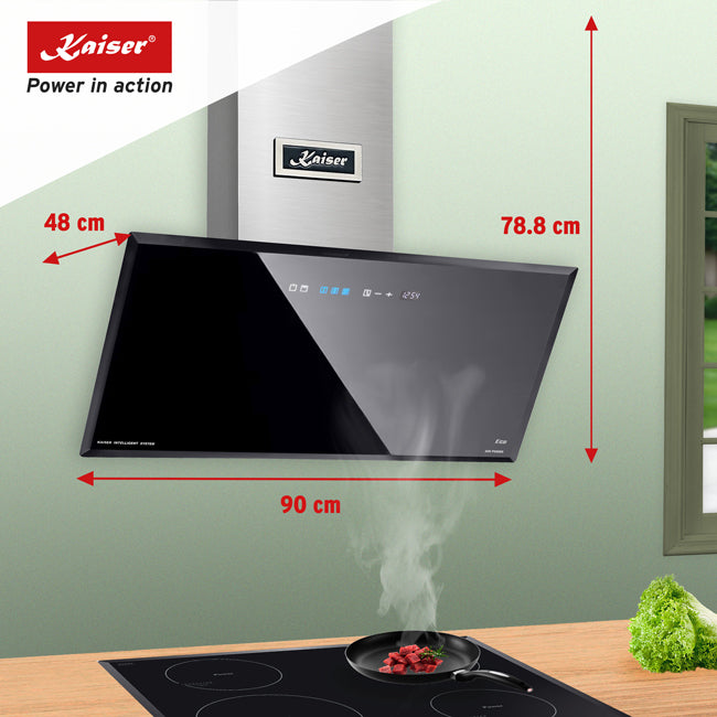 Avantgarde Pro Induction Range Cooker & 90cm Cooker Hood (Black)