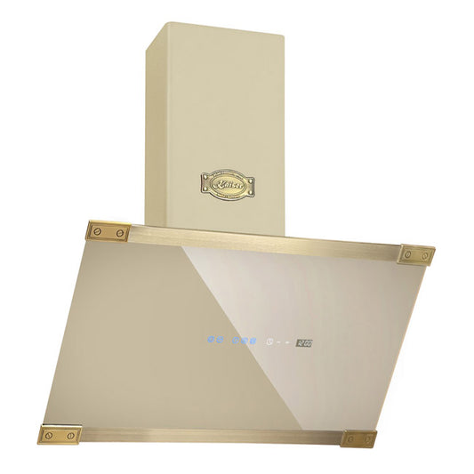 Art Deco 60cm Chimney Cooker Hood (Ivory)