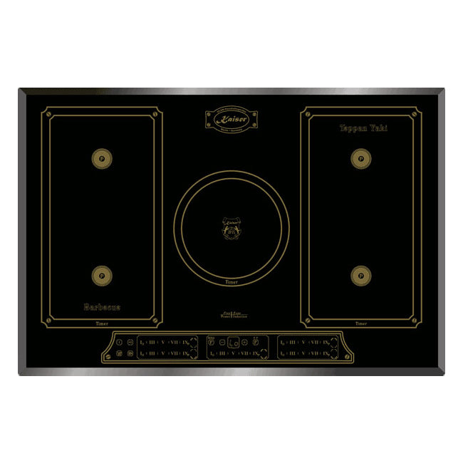 Empire Electric Oven & 77cm Induction Hob Bundle (Black)