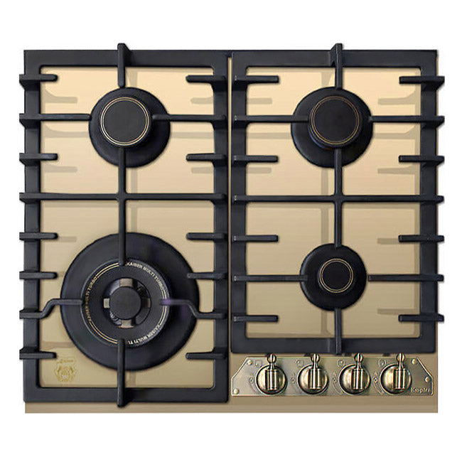 Empire 4 Burner Gas Hob & Chimney Cooker Hood Bundle (Ivory)