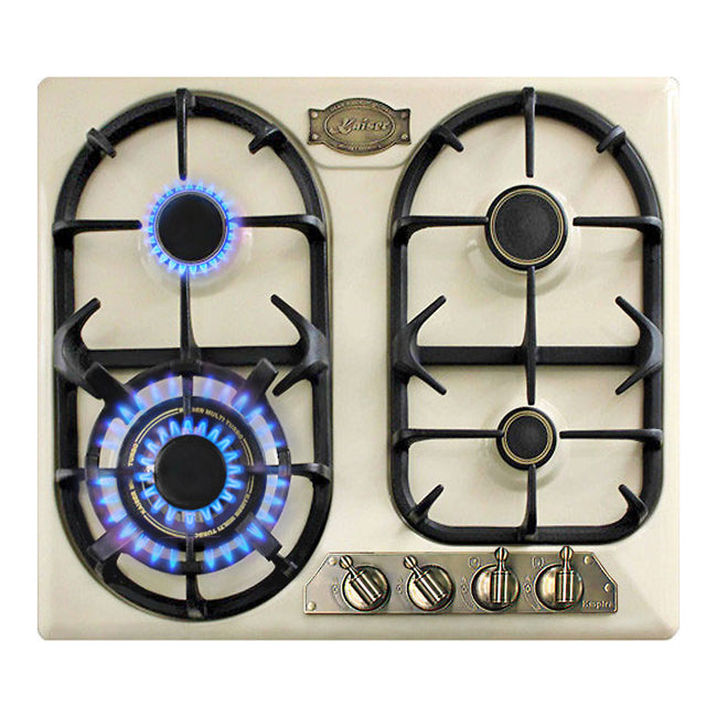 Empire Electric Oven & 4 Burner Enamel Gas Hob Bundle (Ivory)