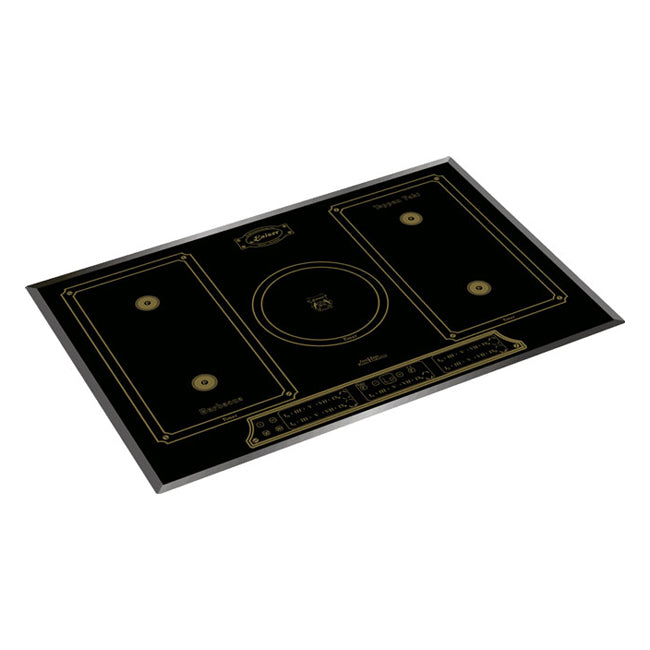 Empire Electric Oven & 77cm Induction Hob Bundle (Black)
