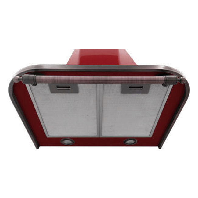 Empire 60cm Cooker Hood (Bordeaux Red)