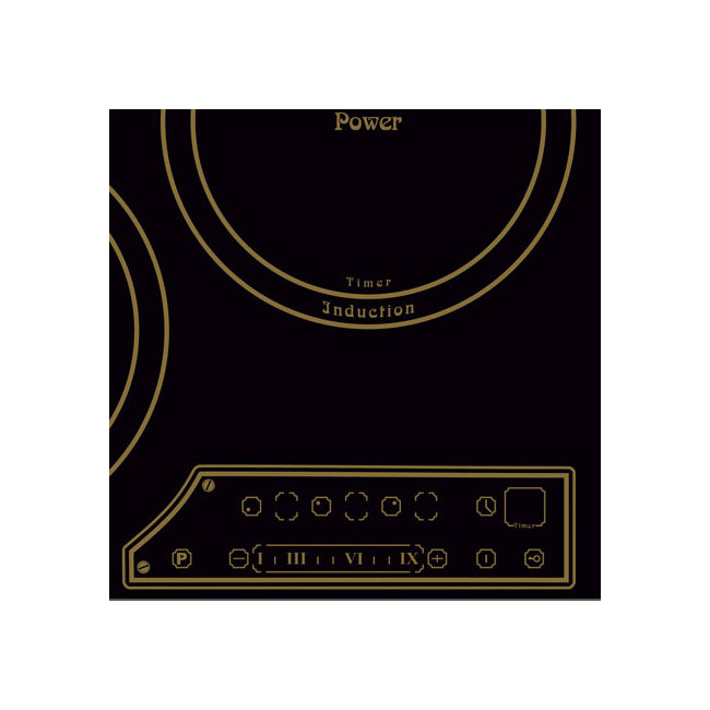 Art Deco 45cm Induction Hob (Black)