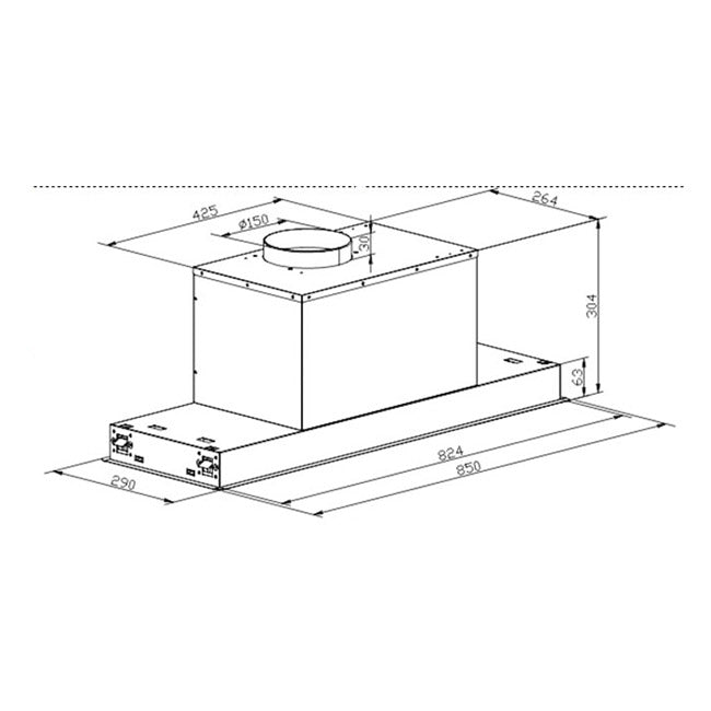 Avantgarde Pro 90cm Cooker Hood (Stainless Steel)