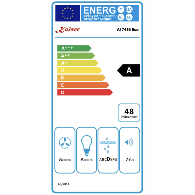 Avantgarde Pro 70cm Island Cooker Hood (Black)