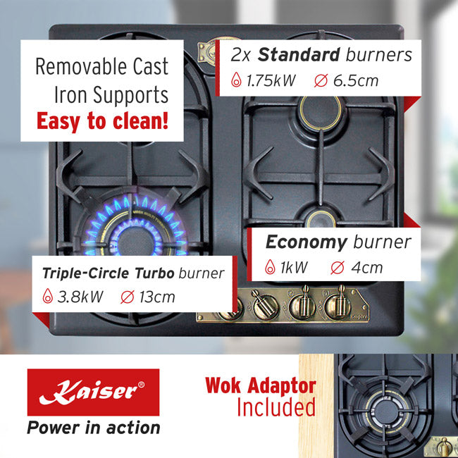 Empire 60cm Gas Hob (Black)