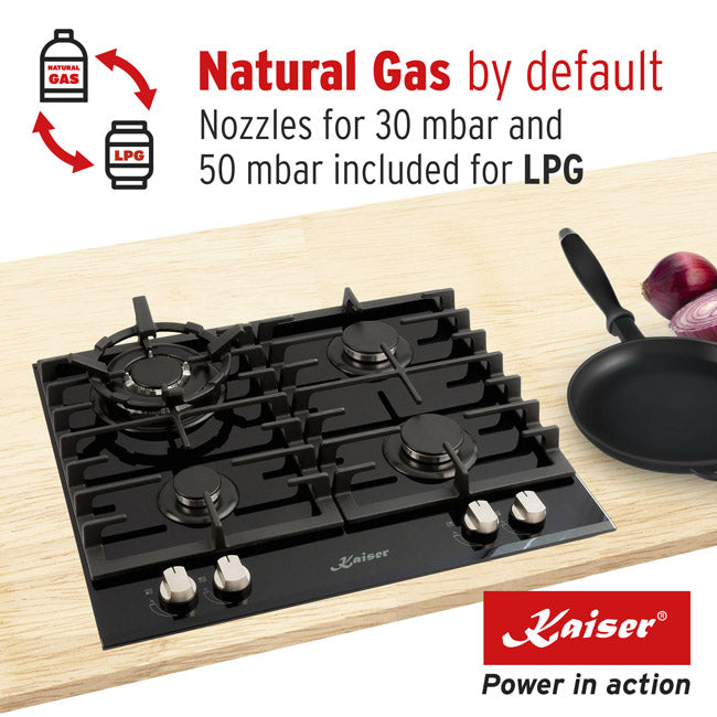 Grand Chef Turbo Gas Hob (Black)
