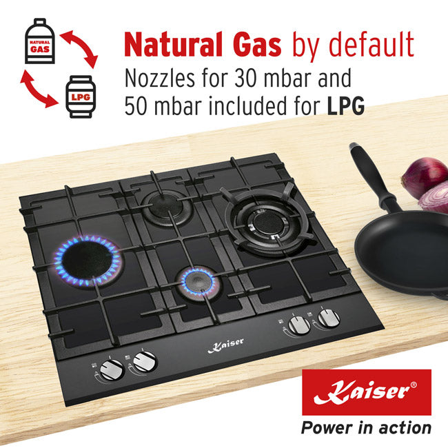 Grand Chef 60cm Gas Hob (Black)