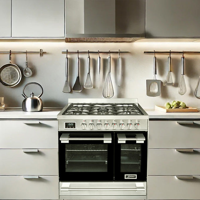 Avantgarde Pro Double Cavity Range Cooker & 90cm Hood Bundle (Stainless Steel)