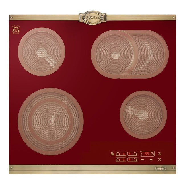 Empire 58cm Red Glass Ceramic Hob (Bordeaux Red)