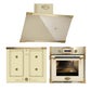 Art Deco Oven, Hob & Hood Bundle (Ivory)