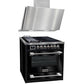Avantgarde Pro Induction Range Cooker & 90cm Cooker Hood (Black)