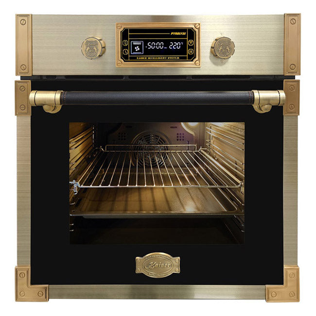 Art Deco 60cm Electric Oven & Induction Hob Bundle (Black)
