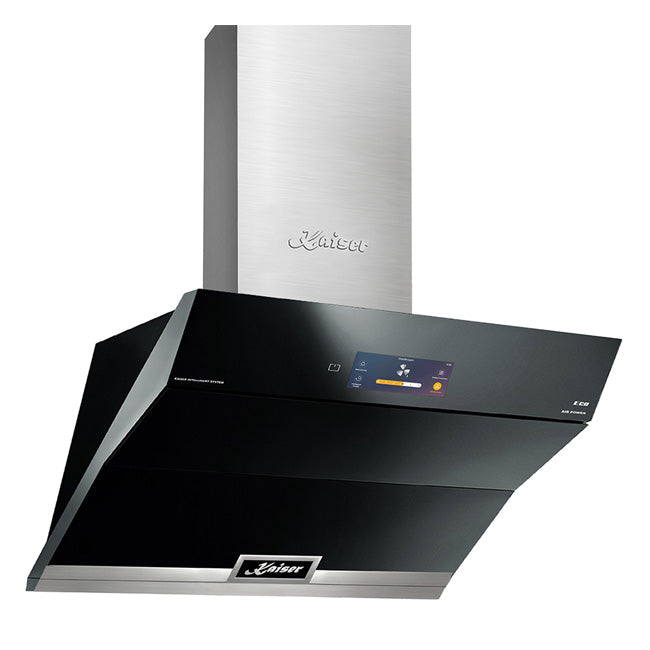 La Perle Noire 90cm Induction Hob & 90cm TFT Cooker Hood (Black Moire)