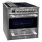 Avantgarde Pro Induction Range Cooker & 90cm Cooker Hood (Stainless Steel)