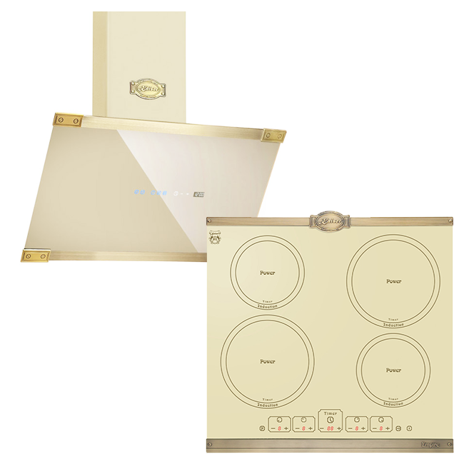 Empire Induction Hob & Art Deco Cooker Hood Bundle (Ivory) – Kaiser