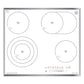 Grand Chef Gas Oven & 4 Burner Ceramic Hob Bundle (White)