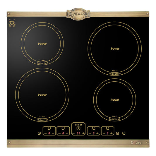 Empire 58cm Black Glass Induction Hob (Black)