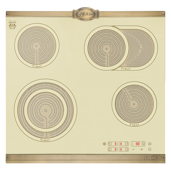 Empire 58cm Ivory Glass Ceramic Hob (Ivory)