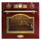 Empire 60cm Electric Oven & 90cm Downdraft Induction Hob (Bordeaux Red)